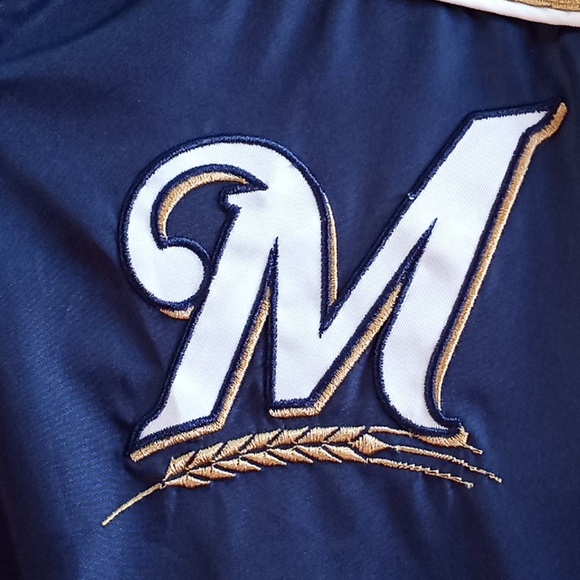 Mens large Milwaukee Brewers pull over - Picture 2 of 7